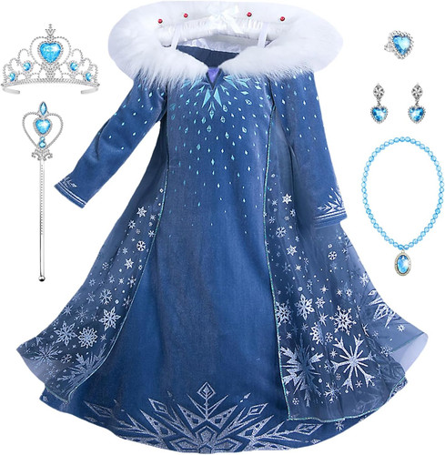 Carnevale elsa vestito set - elsa,