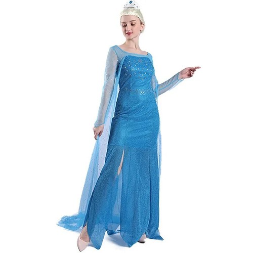 Costume elsa frozen vestito - costume,
