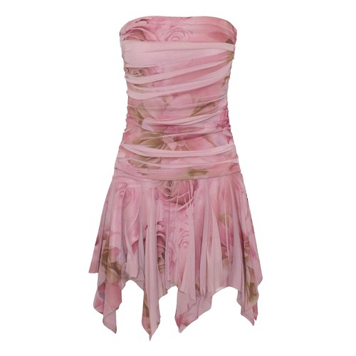 Mini abito rosa vintage - , anni